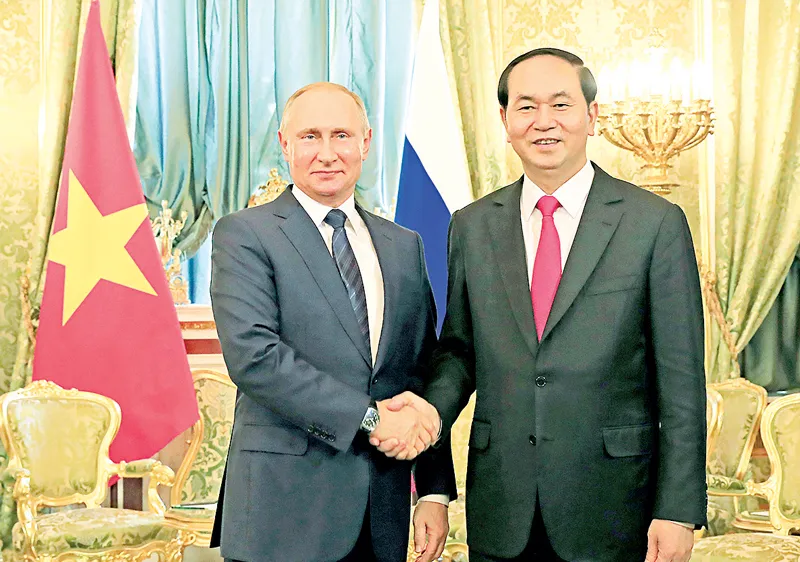 Chủ tịch nước Trần Đại Quang hội đàm với Tổng thống Liên bang Nga Vladimir Putin