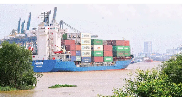 Các tàu trọng tải 30.000-50.000DWT dễ dàng ra vào các cảng TPHCM qua luồng Soài Rạp. Ảnh: Cao Thăng