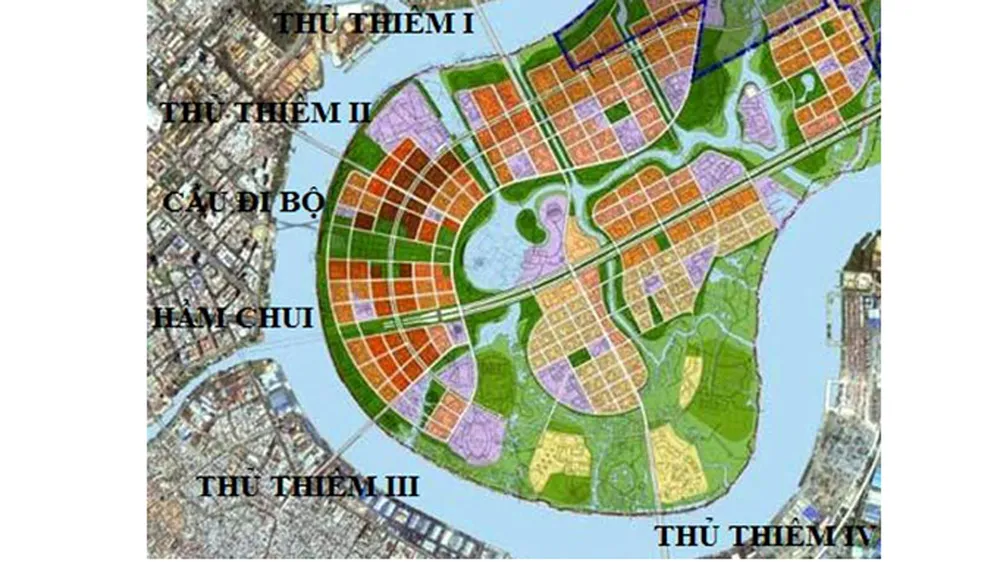 Thêm 4 cây cầu ở đô thị mới Thủ Thiêm