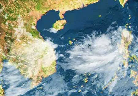 Xuất hiện vùng áp thấp trên biển