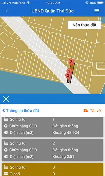 Tra cứu thông tin quy hoạch trên điện thoại