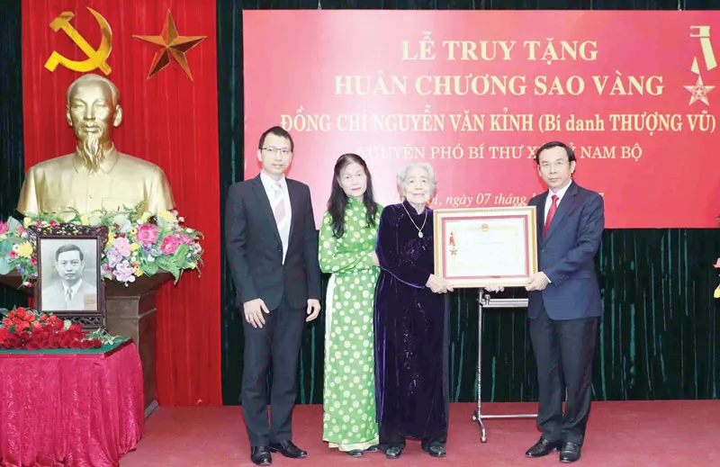 Truy tặng Huân chương Sao Vàng cho đồng chí Nguyễn Văn Kỉnh