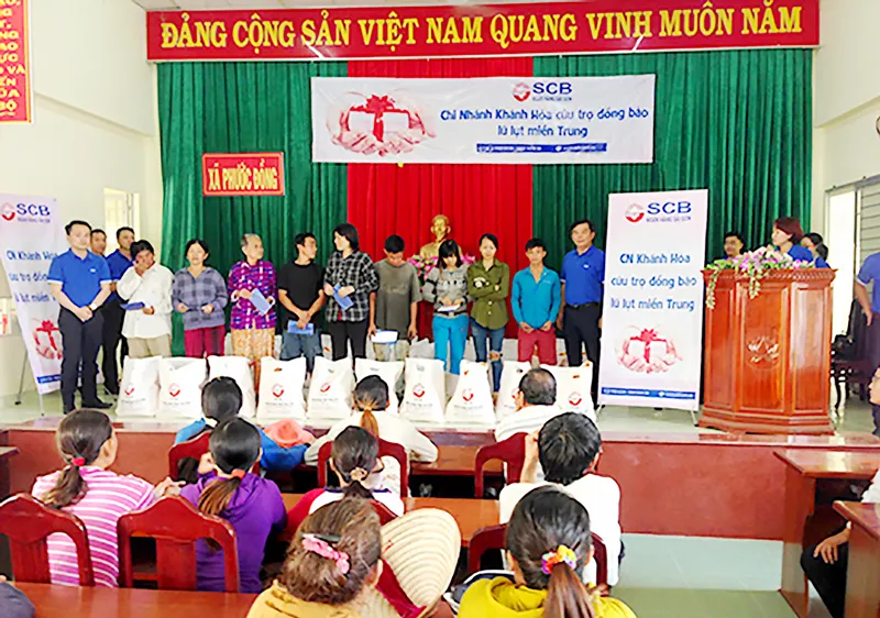 SCB hỗ trợ đồng bào bị thiệt hại do thiên tai