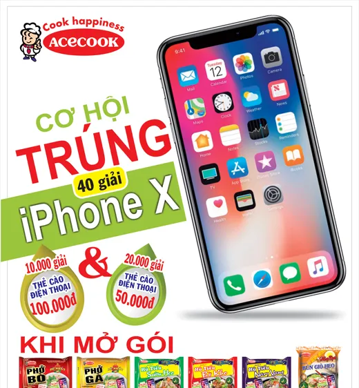 Acecook khuyến mại các sản phẩm gạo ăn liền 