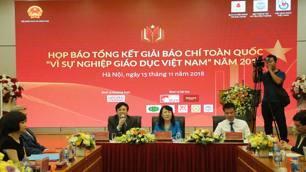  Công bố kết quả giải Báo chí “Vì sự nghiệp giáo dục Việt Nam”