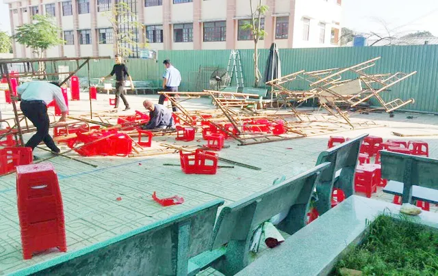Quan tâm, hỗ trợ học sinh bị thương trong tai nạn sập giàn giáo ở huyện Bình Chánh