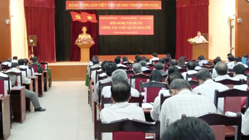 Toàn cảnh Hội nghị tập huấn công tác chủ quản báo chí