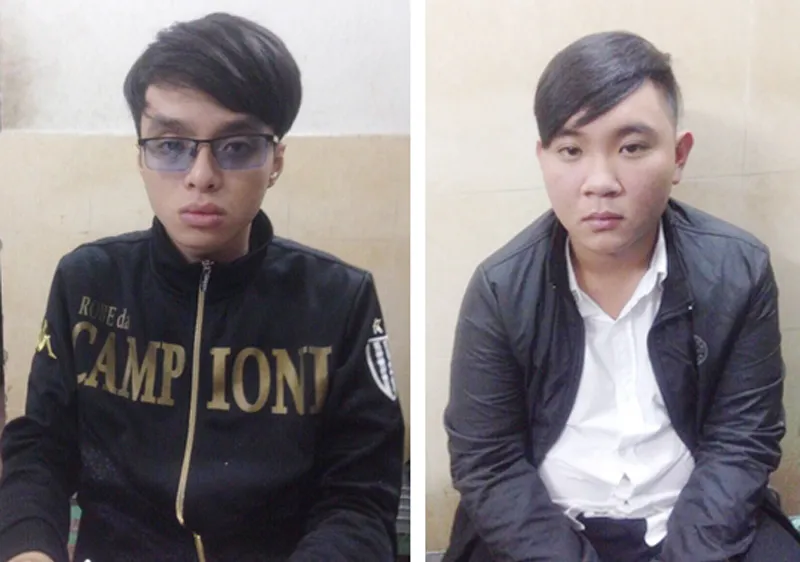 Phạm Minh Đức (trái) và Vũ Tuấn Anh