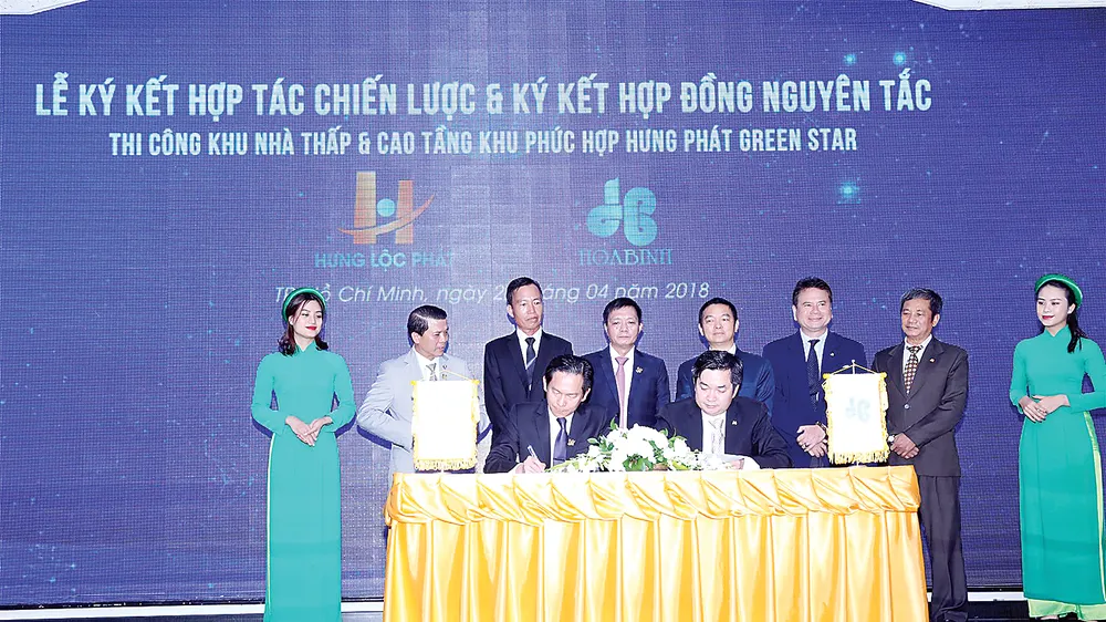 Hòa Bình ký kết hợp tác chiến lược với Hưng Lộc Phát