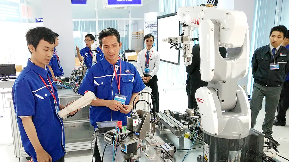 Xưởng thực hành robot tại Khu Công nghệ cao TPHCM