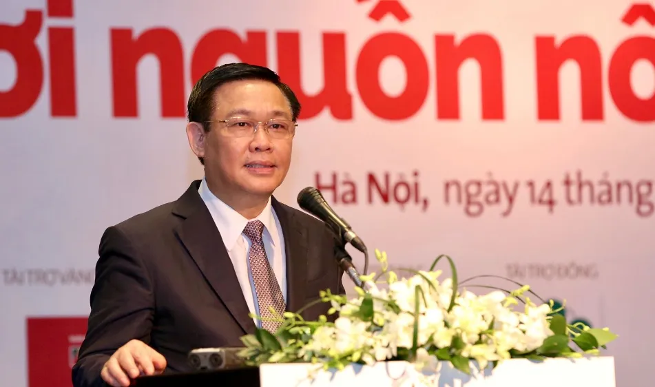 Phó Thủ tướng Vương Đình Huệ phát biểu tại diễn đàn. Ảnh VGP/Thành Chung
