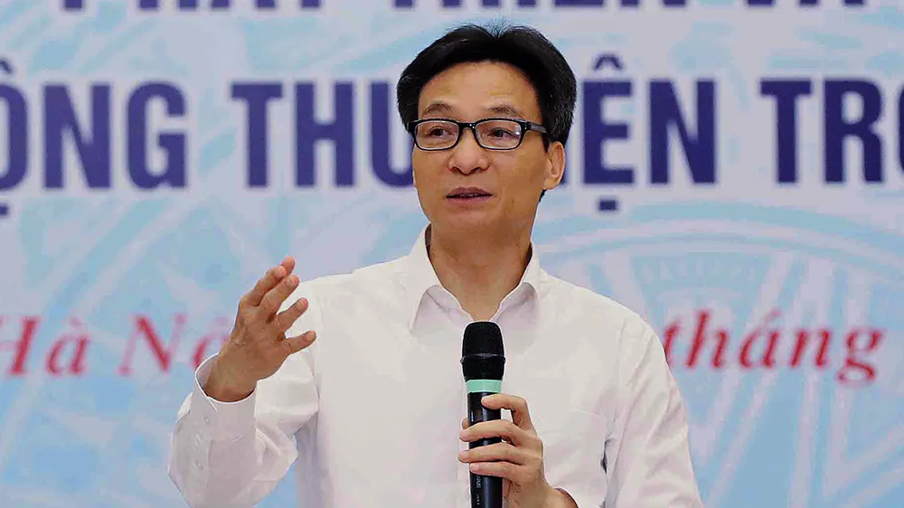 Phó Thủ tướng Vũ Đức Đam phát biểu tại hội thảo. Ảnh: VGP