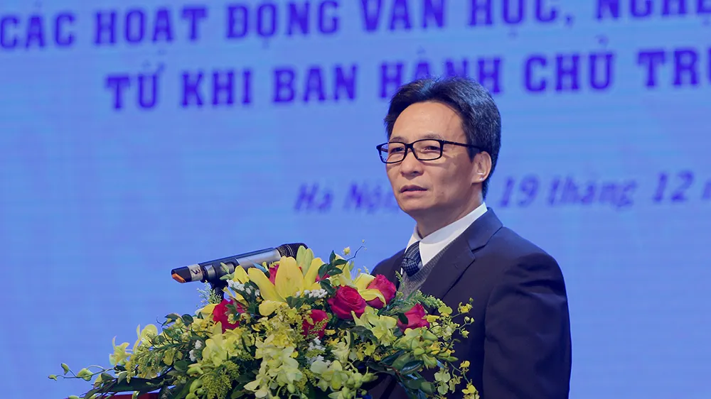 Phó Thủ tướng Vũ Đức Đam phát biểu tại Hội thảo. Ảnh: VGP