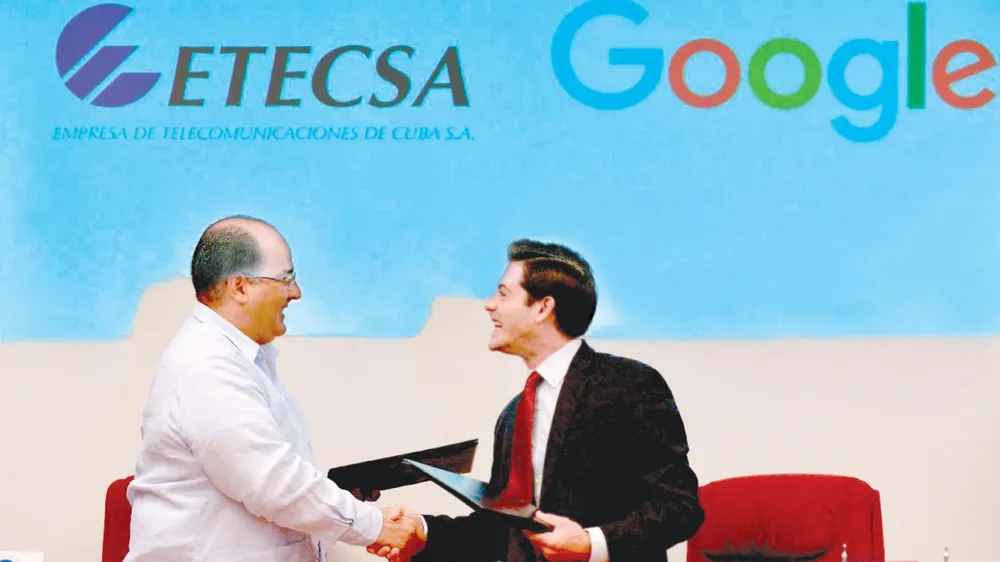 Ký kết văn kiện hợp tác giữa Google và tập đoàn truyền thông nhà nước Cuba Etecsa