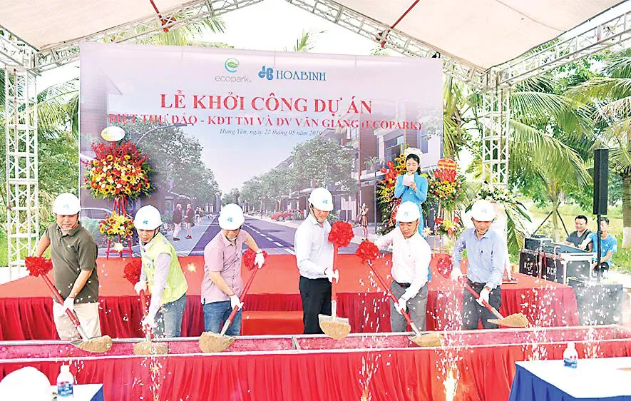 Công ty CP Tập đoàn Xây dựng Hòa Bình khởi công dự án mới tại Hưng Yên