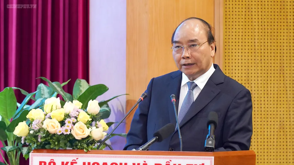 Thủ tướng Chính phủ Nguyễn Xuân Phúc phát biểu chỉ đạo tại Hội nghị. Ảnh: VGP