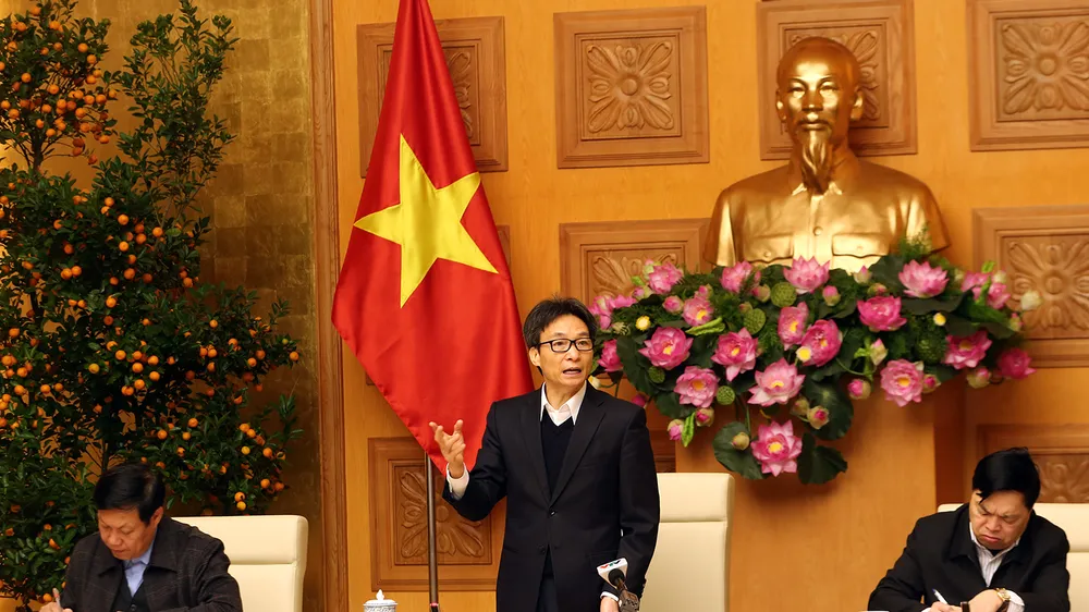 Phó Thủ tướng Vũ Đức Đam: Đến thời điểm hiện tại, tình hình dịch bệnh đang được kiểm soát tốt. Ảnh: VGP/Đình Nam