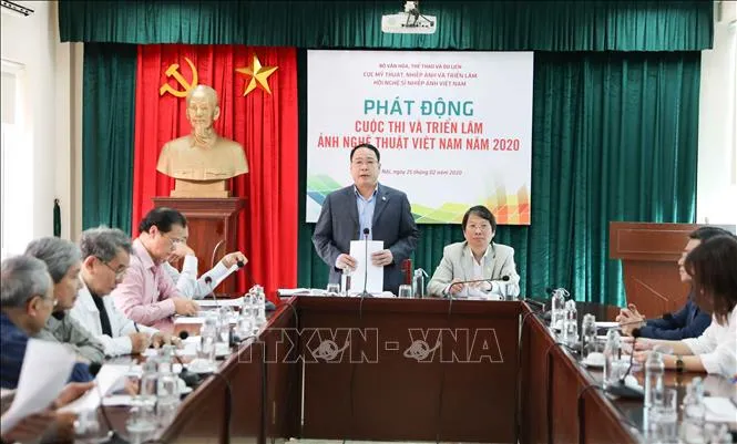Quang cảnh lễ phát động cuộc thi. Ảnh: Thanh Tùng/TTXVN