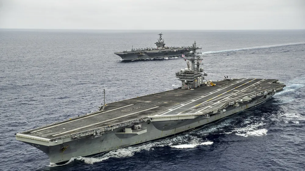 Tàu sân bay USS Ronald Reagan. Ảnh: USNI News