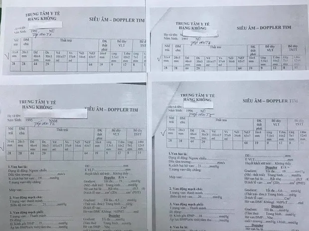 Xử lý trách nhiệm vụ “nhân bản” phiếu siêu âm tim cho phi công và tiếp viên
