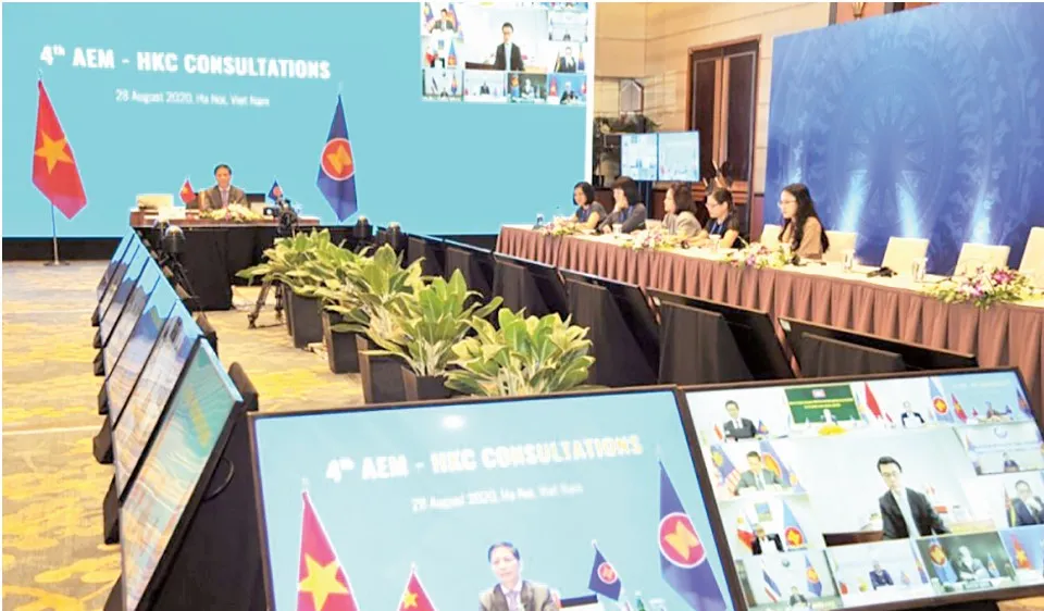 Các Bộ trưởng Kinh tế ASEAN tổ chức Hội nghị Tham vấn trực tuyến với các đối tác ngoại khối