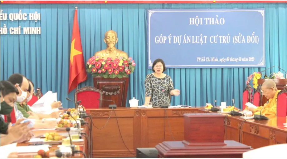 Hội thảo góp ý Luật Cư trú (sửa đổi) do Đoàn ĐBQH TPHCM tổ chức ngày 9-9 