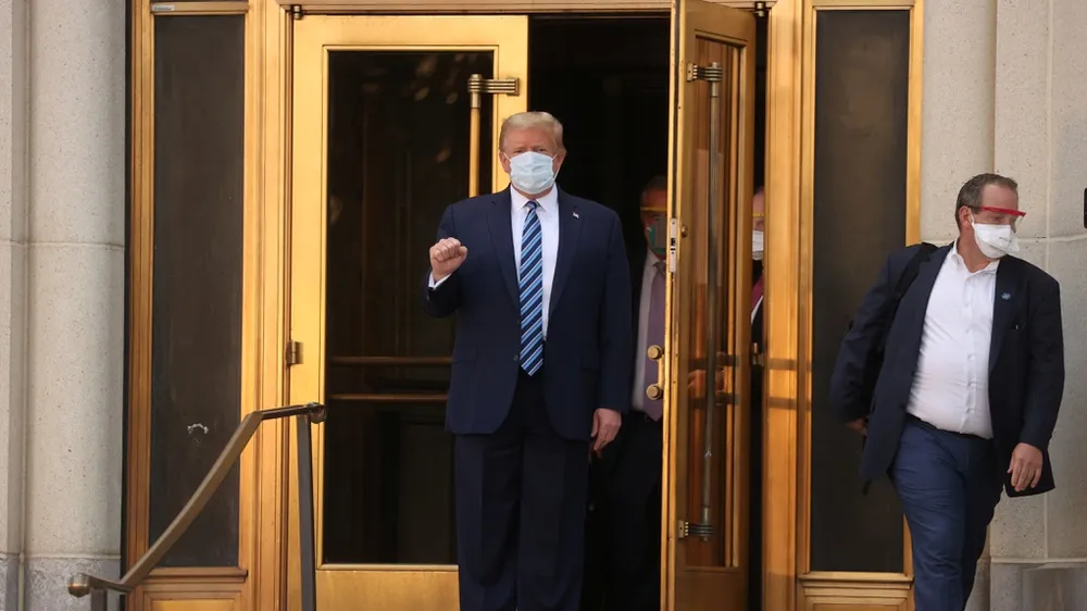 Tổng thống Mỹ Donald Trump đã trở lại Nhà Trắng. Ảnh: Reuters