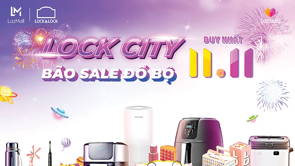 Bão sale đổ bộ Lock City trên Lazada