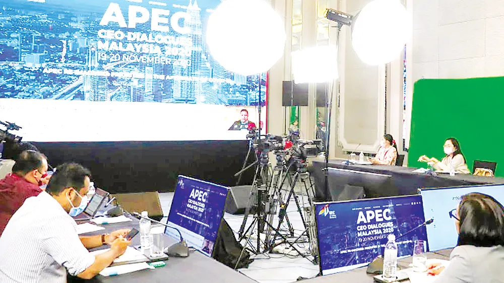 Hội nghị Đối thoại doanh nhân APEC diễn ra theo hình thức trực tuyến