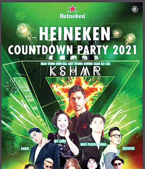 Đại tiệc âm nhạc Heineken Countdown trở lại 
