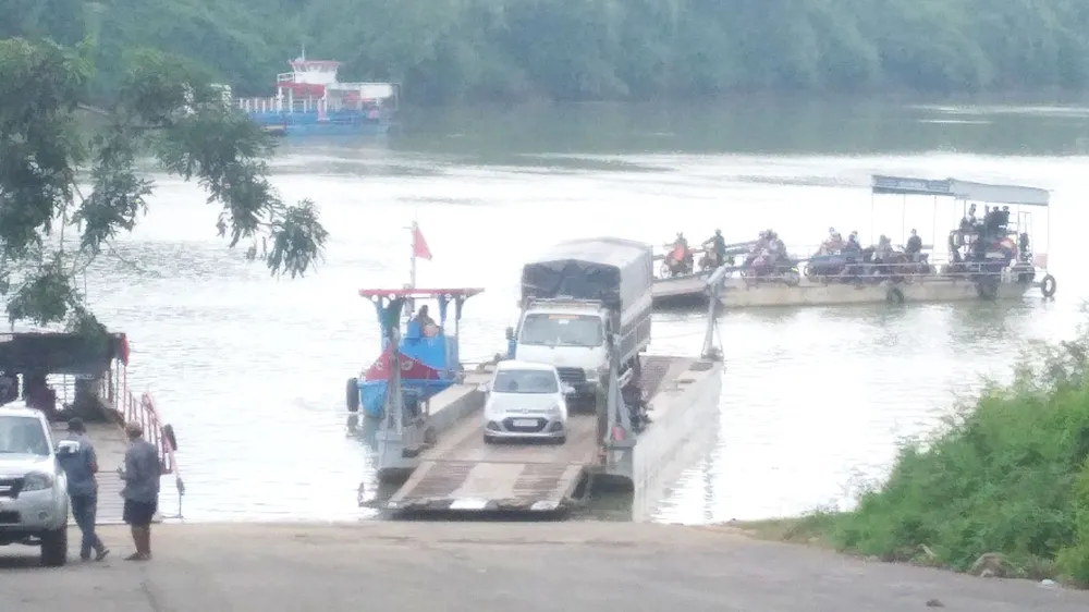 Phà Hiếu Liêm ở vùng Chiến khu Đ