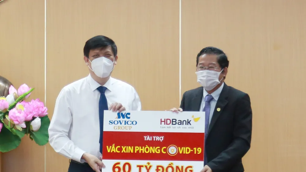 HDBank và Sovico Group ủng hộ 60 tỷ đồng cho chương trình vaccine phòng ngừa Covid-19