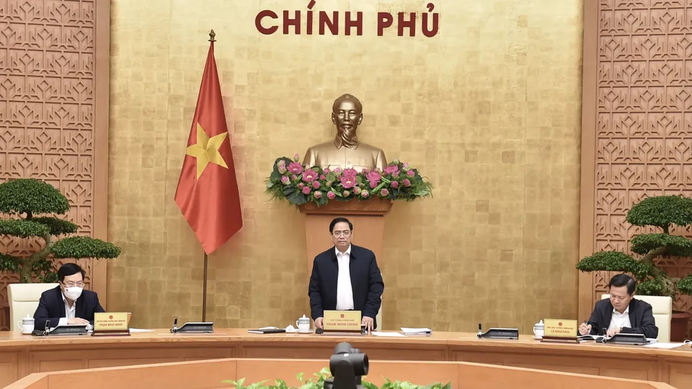 Thủ tướng Phạm Minh Chính chủ trì phiên họp Chính phủ chuyên đề pháp luật tháng 11