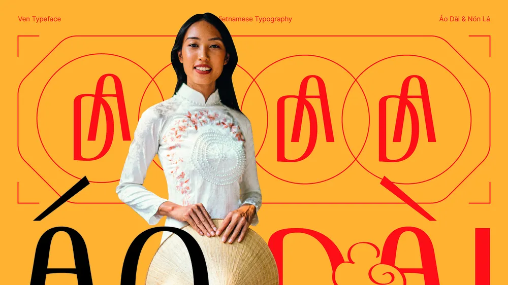 Hình ảnh giới thiệu bộ font chữ “Vén” của nhà thiết kế mỹ thuật Đỗ Trọng Đạt