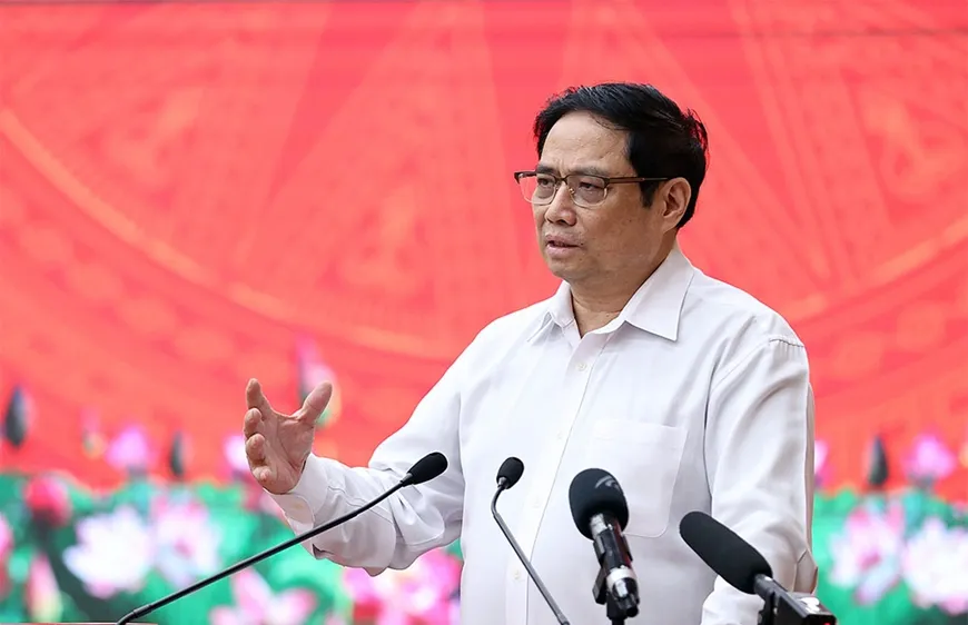 Thủ tướng Chính phủ Phạm Minh Chính phát biểu tại buổi làm việc