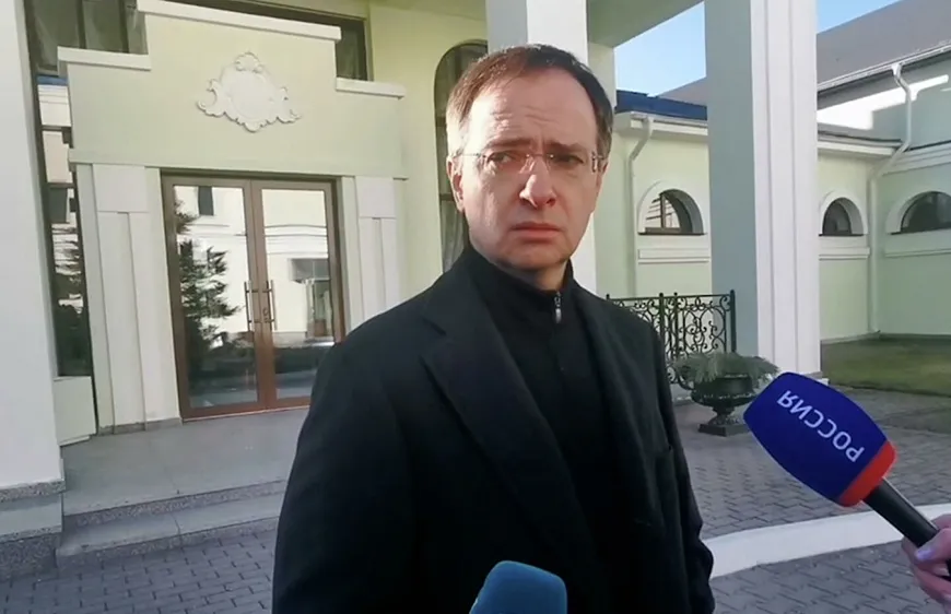 Trưởng phái đoàn Nga Vladimir Medinsky. Ảnh: RIA Novosti