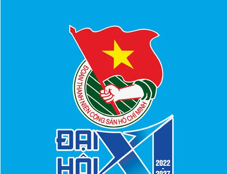 Biểu trưng Đại hội đại biểu Đoàn Thanh niên Cộng sản Hồ Chí Minh TPHCM lần thứ XI, nhiệm kỳ 2022 – 2027. Ảnh: hcmcpv