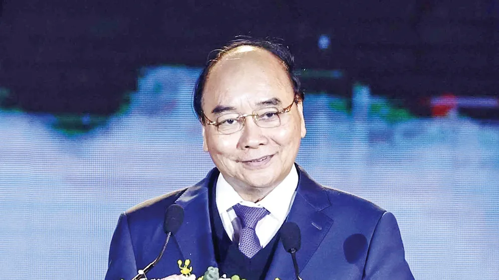 Chủ tịch nước Nguyễn Xuân Phúc phát biểu tại buổi lễ