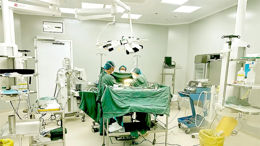 Khu phòng mổ với 16 phòng mổ hiện đại, 50 giường hồi sức của BV Ung bướu cơ sở 2