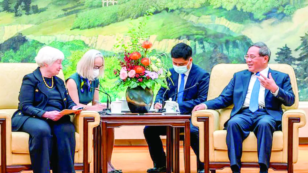 Thủ tướng Lý Cường gặp Bộ trưởng Janet Yellen