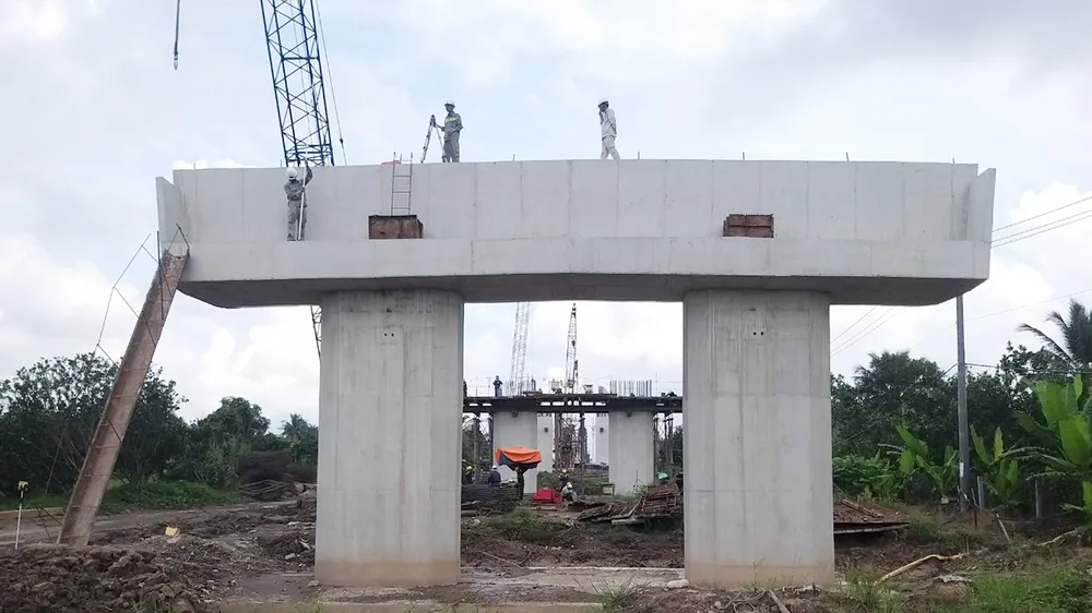 Dự án Đầu tư xây dựng cầu Rạch Miễu 2: Thi công với tốc độ “rùa bò”
