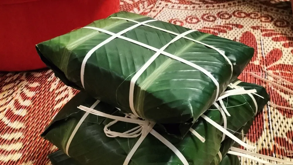 Chiếc bánh chưng méo đầu tay của tôi