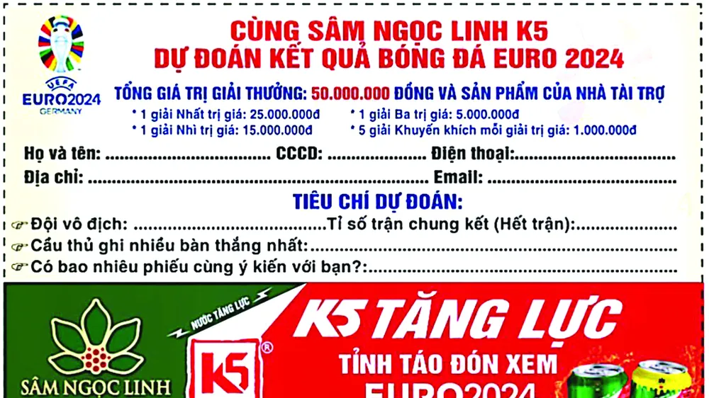Cùng Báo Sài Gòn Giải Phóng và Sâm Ngọc Linh K5 dự đoán kết quả Euro 2024