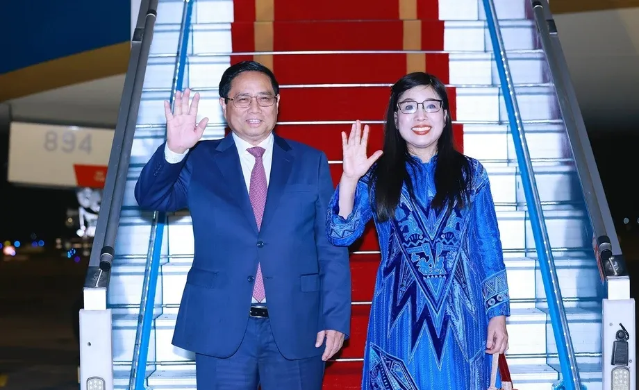 Thủ tướng Phạm Minh Chính và Phu nhân rời Hà Nội, lên đường tham dự Hội nghị thượng đỉnh G20 tại Brazil và thăm chính thức Cộng hòa Dominicana. Ảnh: TTXVN