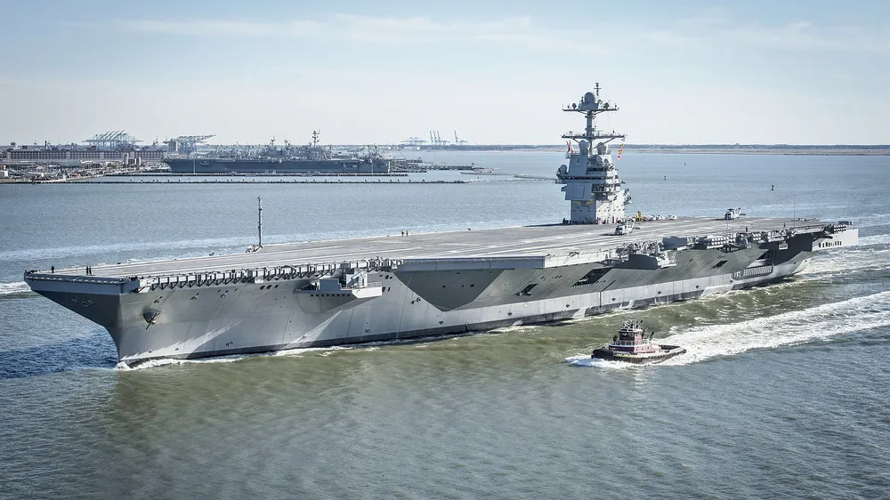 Tàu USS Gerald R. Ford. Ảnh: WIKIPEDIA