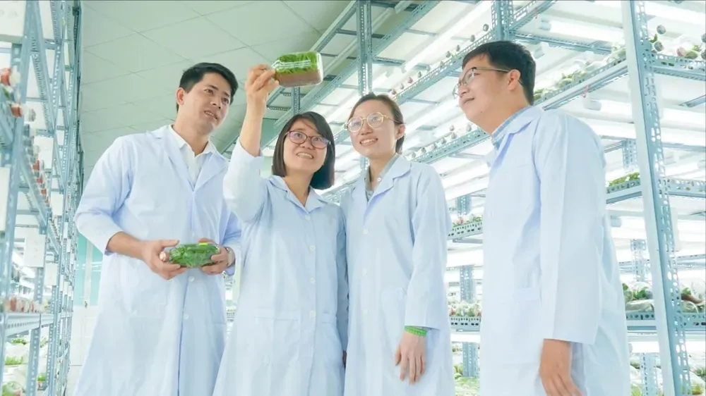 Các kỹ sư trẻ của Khu Nông nghiệp công nghệ cao TPHCM, nơi cho ra đời nhiều sản phẩm nông nghiệp đạt năng suất cao