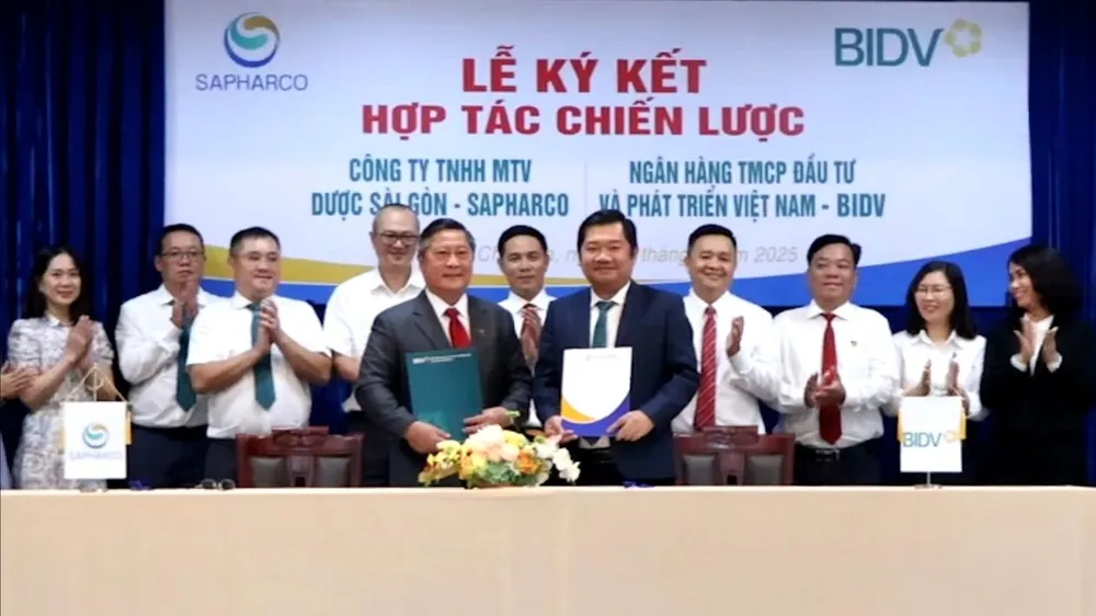 Sapharco và BIDV - Chi nhánh Sở Giao dịch 2 thực hiện ký kết hợp tác