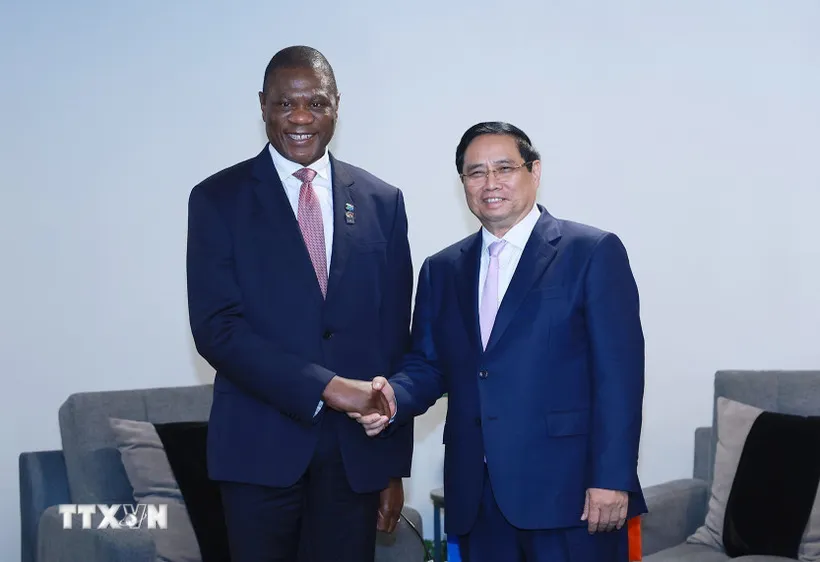 Thủ tướng Phạm Minh Chính tiếp Phó Tổng thống Cộng hòa Nam Phi Paul Mashatile