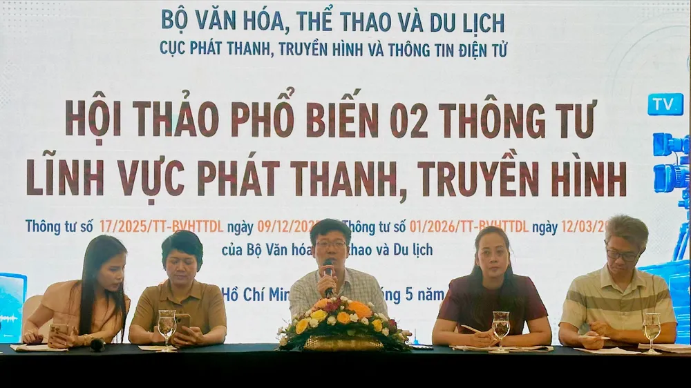 Cục Phát thanh Truyền hình và Thông tin điện tử phổ biến 2 thông tư lĩnh vực phát thanh, truyền hình