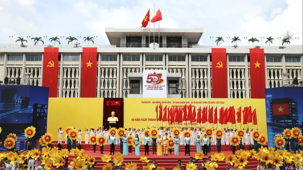 Hôm nay 2-7, TPHCM long trọng tổ chức Lễ kỷ niệm 50 năm Ngày Thành phố Sài Gòn - Gia Định vinh dự mang tên Chủ tịch Hồ Chí Minh